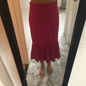 Zara Pink Cotton Skirt size M
